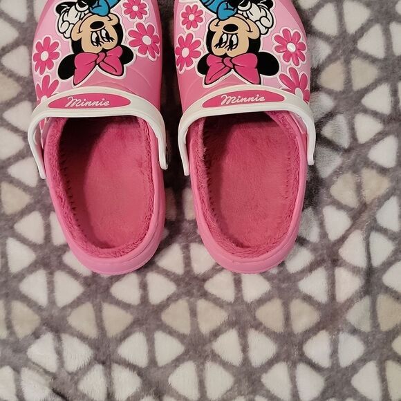 Crocs Classic Lined Disney Minnie Mouse Clog Pink Shoes Size Junior Youth 2 - Picture 13 of 13